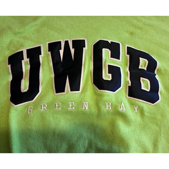 Vintage Champion UWGB University of Wisconsin Green Bay Large Hoodie - Picture 2 of 3